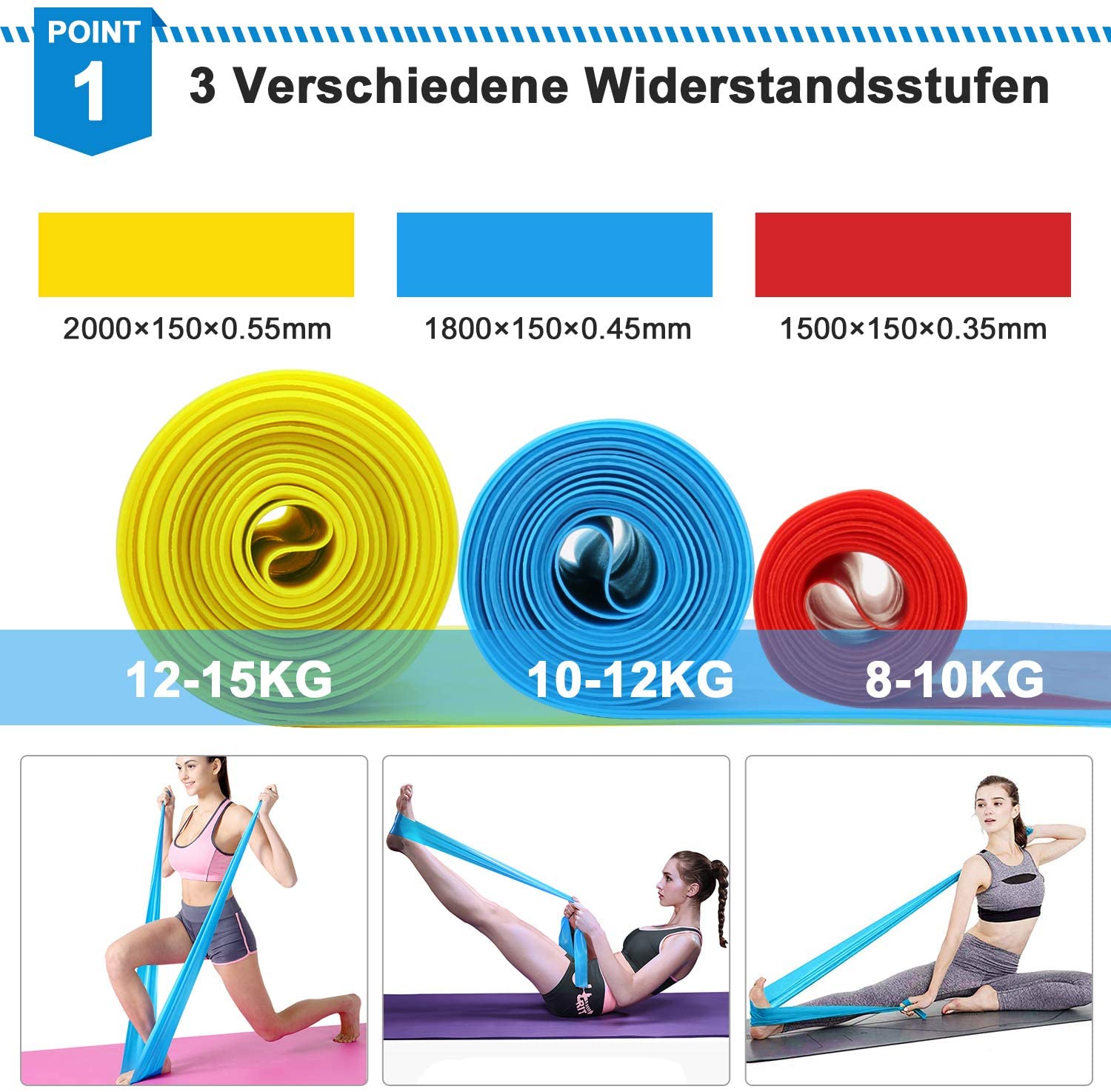 Pita Kebugaran Elastis 4 Buah  - Crossfit Training Gear ulasan dan harga