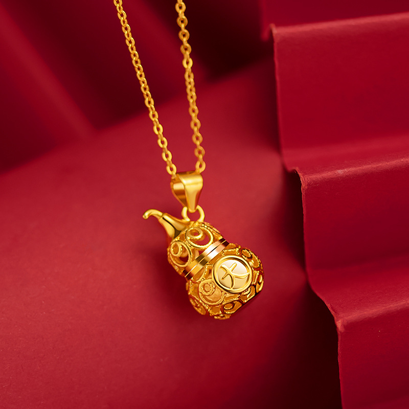 Kalung emas murni 18K liontin  - Battle Rope Anchor ulasan dan harga