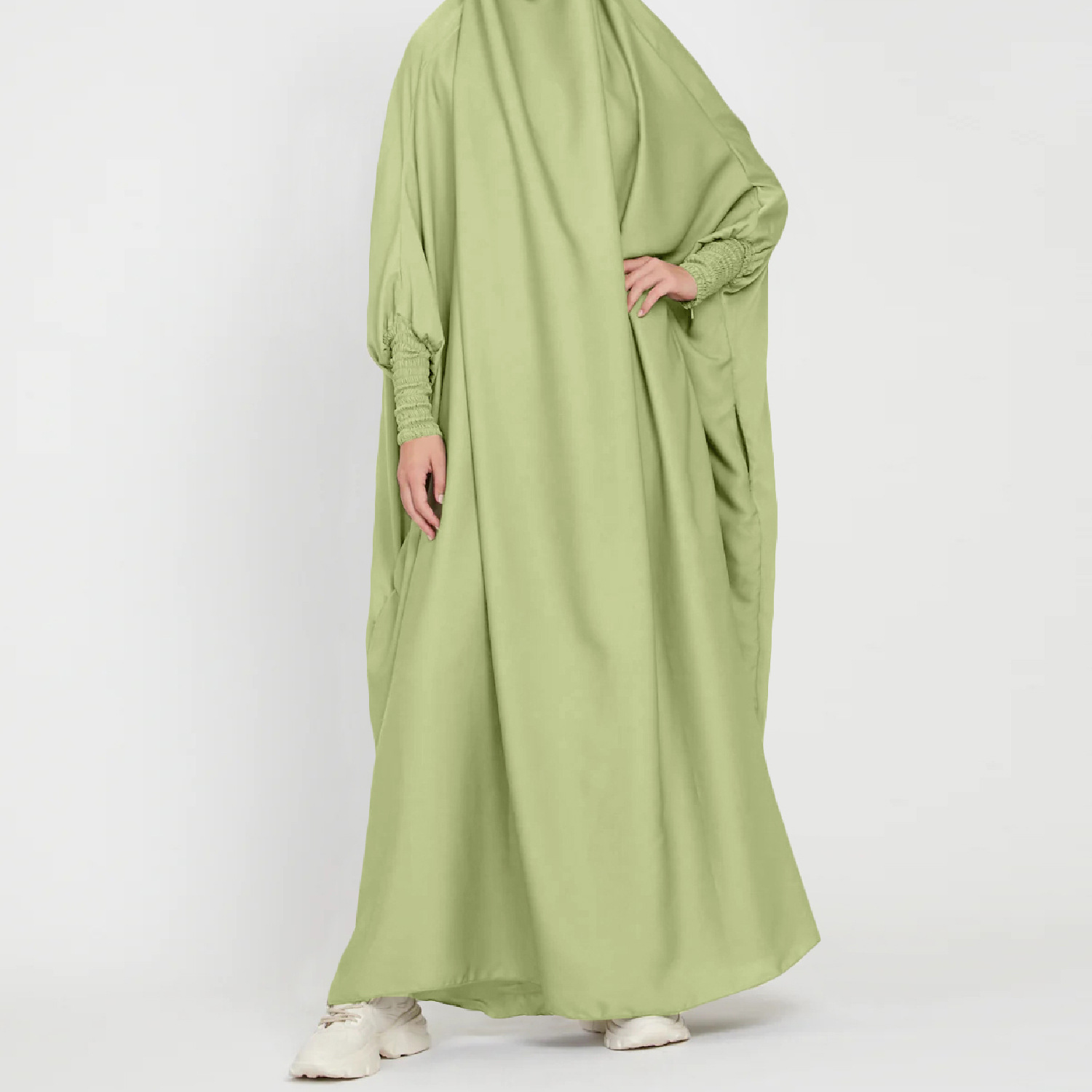 Gaun Jubah Warna Solid Gaun Pa - Crossfit Indonesia ulasan dan harga