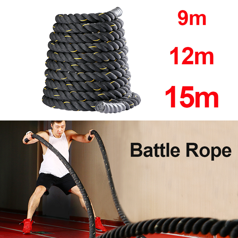 Tali Battle Profesional 9M/12M - Crossfit No Equipment Workouts ulasan dan harga